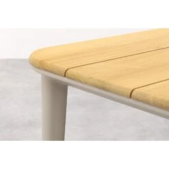 Vdgarde Premium Alaska Tuintafel - Teak/alu - Mokka- 240x100 Cm -Geselecteerde Tuinmeubelwinkel 01164d8f1060409687966837f159ff87