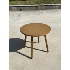 Sens-Line - Porto Sidetable ø58cm - Aluminium - Houtpatroon -Geselecteerde Tuinmeubelwinkel 048e105b888f4f358274695abc3e06bd