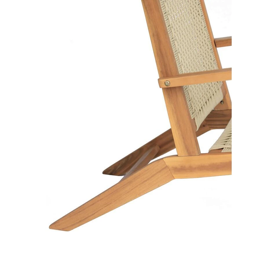 Tuinstoel Van Massief Acaciahout En Touw 5 Tuinstoel Van Massief Acaciahout En Touw - Afbeelding 3