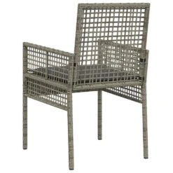 VidaXL - Tuinstoel - Grijs - Poly Rattan - 53 X 60 X 85cm -Geselecteerde Tuinmeubelwinkel 065aba6523ae4a3c8e881bc37f357a9b
