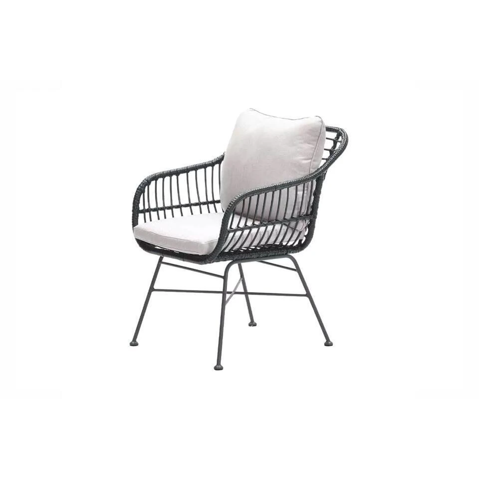 Set Van 4 - Garden Impressions Margriet Tuinstoel - Zwart/Zand 5 Set Van 4 - Garden Impressions Margriet Tuinstoel - Zwart/Zand - Afbeelding 3