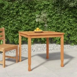 VidaXL - Tuintafel - Bruin - Teakhout - 85 X 85 X 75 Cm -Geselecteerde Tuinmeubelwinkel 0cc25eb2fcb74f5bbd27391a236abe32