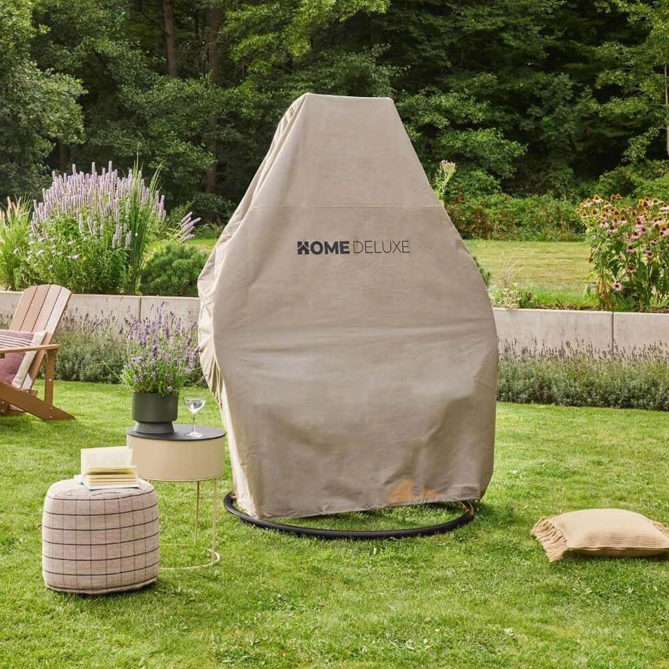 Merkloos HOME DELUXE Polyrotan Hangstoel TWIN Zwart Met Regenhoes 5 Merkloos HOME DELUXE Polyrotan Hangstoel TWIN Zwart Met Regenhoes - Afbeelding 3