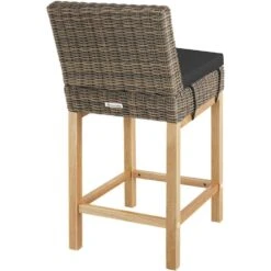 Tectake Wicker Bartafel Lovas Met 4 Stoelen Latina, Natuur -Geselecteerde Tuinmeubelwinkel 0d5d74054382484daf7fd7af8e6b4933 1