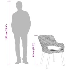 VidaXL - Tuinstoel - Zwart - Poly Rattan - 55 X 62.5 X 82cm -Geselecteerde Tuinmeubelwinkel 0e3ec3c0e0f04f6fa3dc9d29644f10cd