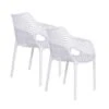 Garden Impressions Air XL Kunststof Tuinstoel Wit - Set Van 2 Stuks 1 Garden Impressions Air XL Kunststof Tuinstoel Wit - Set Van 2 Stuks -Geselecteerde Tuinmeubelwinkel 1000003927