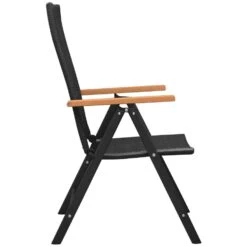 VidaXL Tuinstoelen Stapelbaar 2 St Poly Rattan Zwart -Geselecteerde Tuinmeubelwinkel 1000006231 0103