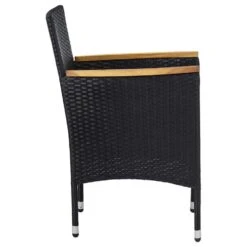 VidaXL Tuinstoelen 2 St Poly Rattan Zwart 9 VidaXL Tuinstoelen 2 St Poly Rattan Zwart -Geselecteerde Tuinmeubelwinkel 1000006288 0103