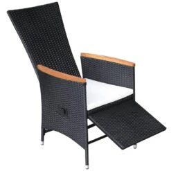 VidaXL Tuinstoelen 2 St Verstelbaar Met Kussens Poly Rattan Zwart 9 VidaXL Tuinstoelen 2 St Verstelbaar Met Kussens Poly Rattan Zwart -Geselecteerde Tuinmeubelwinkel 1000006363 0103
