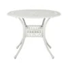 ANCONA - Tuintafel - Wit - 90 X 90 Cm - Aluminium -Geselecteerde Tuinmeubelwinkel 1000011856