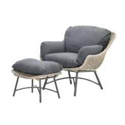 Garden Impressions Selene Loungestoelen Met Bijzettafel - Donker Grijs -Geselecteerde Tuinmeubelwinkel 1000013864 0104