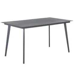 Beliani Eettafel MILETO - Grijs Aluminium