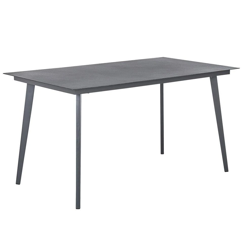 Beliani Eettafel MILETO - Grijs Aluminium 3 Beliani Eettafel MILETO - Grijs Aluminium