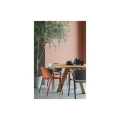 WOOOD Tuinstoel Bent - Kunststof - Taupe - Set Van 4 -Geselecteerde Tuinmeubelwinkel 1000033693 0102