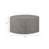 Madison - Hoes Voor Tuinset - Rond - Grijs - 320 X 85 -Geselecteerde Tuinmeubelwinkel 1000036258