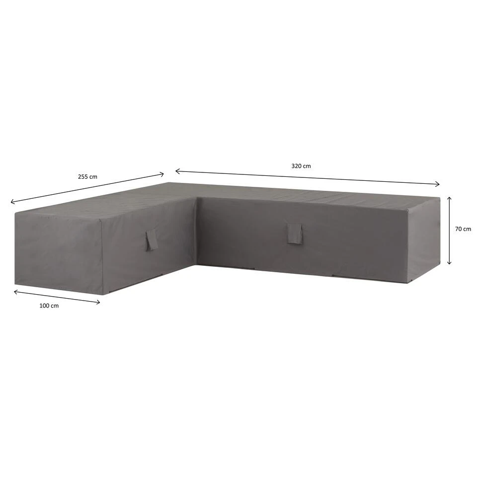 Madison - Loungeset Cover - Rechts - Grijs - 320 X 255 X 70 4 Madison - Loungeset Cover - Rechts - Grijs - 320 X 255 X 70 - Afbeelding 2