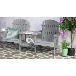 SenS-Line Adirondack Dubbele Tuinstoel - Hout - Grijs 9 SenS-Line Adirondack Dubbele Tuinstoel - Hout - Grijs -Geselecteerde Tuinmeubelwinkel 1000038286 0103