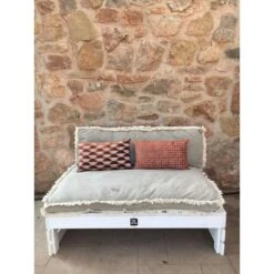 2L Home & Garden Palletbank Whitewash - Wit -Geselecteerde Tuinmeubelwinkel 1000038531 0103