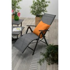 Garden Impressions Sol Relax Tuinstoel - Zwart -Geselecteerde Tuinmeubelwinkel 1000040789 0104