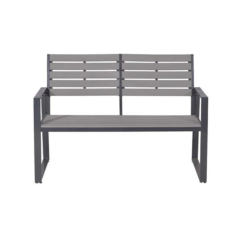 Garden Impressions Detroit Parkbank - Royal Grey 3 Garden Impressions Detroit Parkbank - Royal Grey