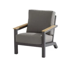 4 Seasons Outdoor Capitol Lounge Tuinstoel - Donker Grijs -Geselecteerde Tuinmeubelwinkel 1000042157 0104