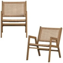 WOOOD Pem Fauteuil Outdoor - Aluminium - Naturel - Set Van 2 9 WOOOD Pem Fauteuil Outdoor - Aluminium - Naturel - Set Van 2 -Geselecteerde Tuinmeubelwinkel 1000049292 0100