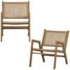 WOOOD Pem Fauteuil Outdoor - Aluminium - Naturel - Set Van 2 -Geselecteerde Tuinmeubelwinkel 1000049292