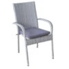 SenS-Line - Rhodos Stapelstoel Grey + Cushion - Grijs -Geselecteerde Tuinmeubelwinkel 1000052331