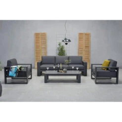 Garden Impressions Plaza Lounge Tuinstoel - Donker Grijs -Geselecteerde Tuinmeubelwinkel 1000052950 0102