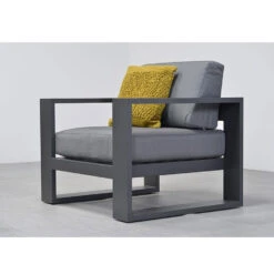 Garden Impressions Plaza Lounge Tuinstoel - Donker Grijs -Geselecteerde Tuinmeubelwinkel 1000052950 0103