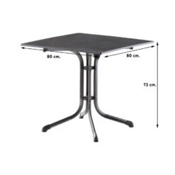 Sieger Boulevard Klaptafel 80x80 Cm. - Vivodur -Geselecteerde Tuinmeubelwinkel 1000053294 0101