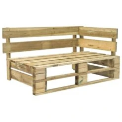 VidaXL Tuinbank Met Grijze Kussens Pallet Grenenhout -Geselecteerde Tuinmeubelwinkel 1000060776 0102
