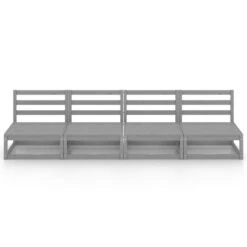 VidaXL Tuinbank 4-zits Massief Grenenhout Grijs 8 VidaXL Tuinbank 4-zits Massief Grenenhout Grijs -Geselecteerde Tuinmeubelwinkel 1000060785 0102