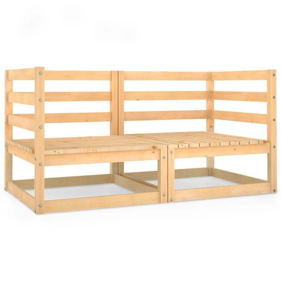 VidaXL Tuinbank 2-zits Massief Grenenhout 3 VidaXL Tuinbank 2-zits Massief Grenenhout