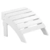 Beliani Voetenbankje ADIRONDACK - Wit Kunsthout -Geselecteerde Tuinmeubelwinkel 1000069780