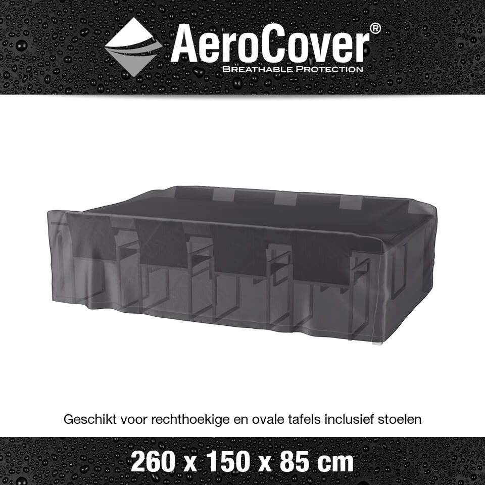 Aerocover Tuinsethoes - 260x150x85 Cm 4 Aerocover Tuinsethoes - 260x150x85 Cm - Afbeelding 2