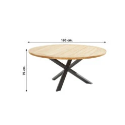 Taste Prado Tuintafel - 160 Cm. Rond -Geselecteerde Tuinmeubelwinkel 1000073587 0101