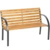 Tectake - Tuinbank - 123x 64x 82 Cm - Hout -Geselecteerde Tuinmeubelwinkel 1000078026