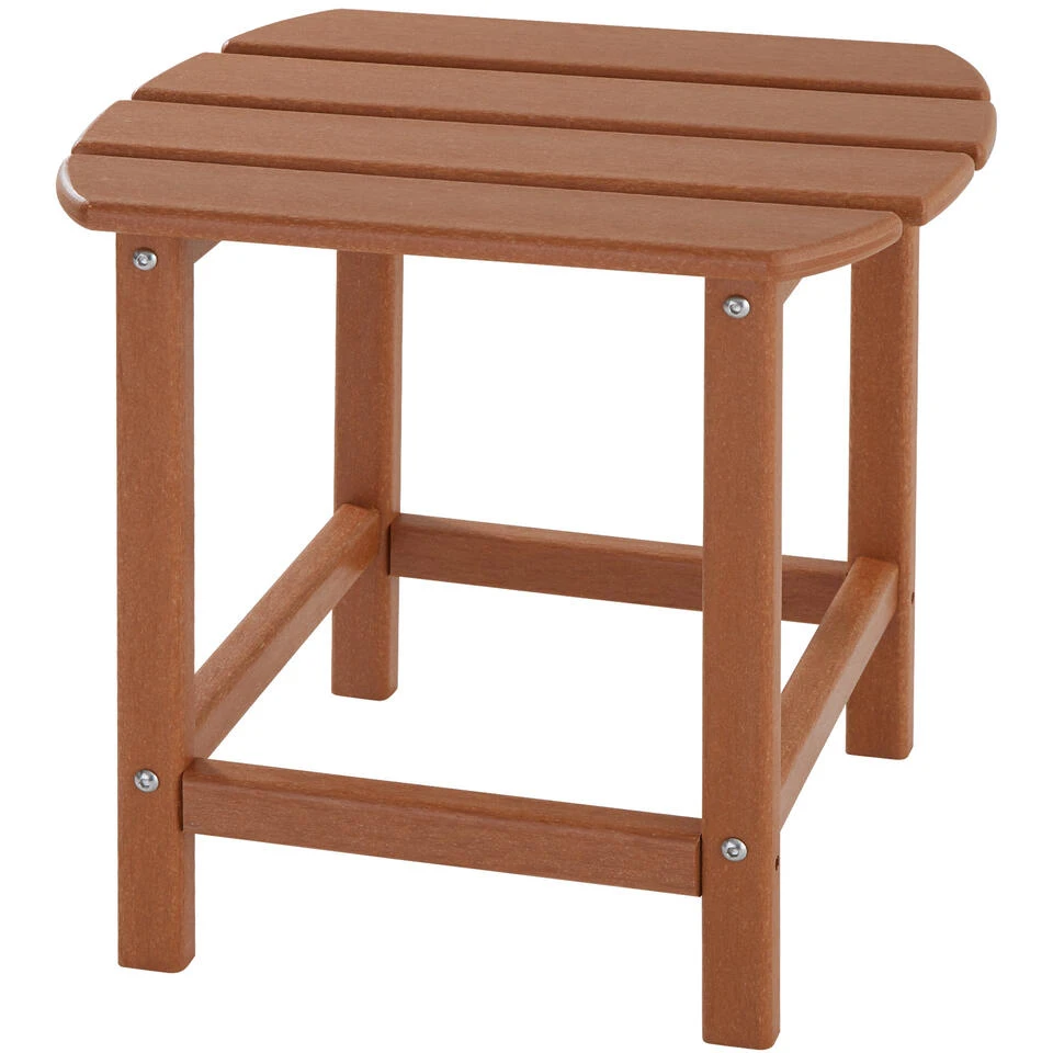 Tectake - 2 Tuinstoelen Janis Met Tafel - Houtlook - Bruin 5 Tectake - 2 Tuinstoelen Janis Met Tafel - Houtlook - Bruin - Afbeelding 4