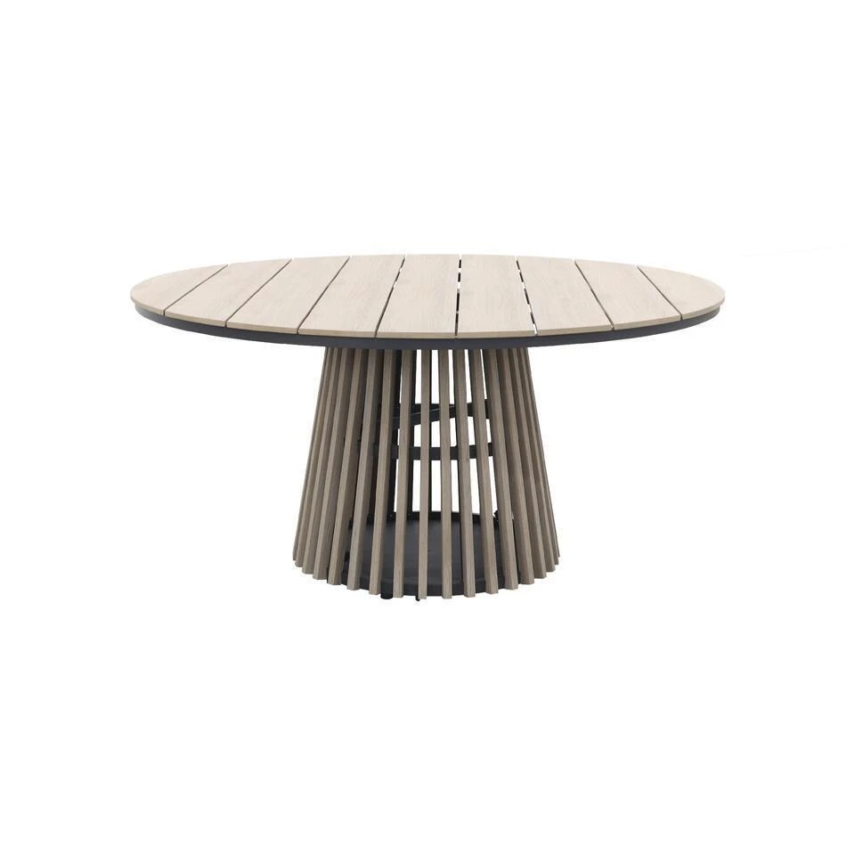 Trinxa Ronde Tuintafel Ø148 Cm. - Lichtgrijs 3 Trinxa Ronde Tuintafel Ø148 Cm. - Lichtgrijs