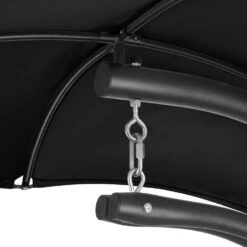 Tectake - Hangstoel Ligbed Maja - Zwart -Geselecteerde Tuinmeubelwinkel 1000086431 0103