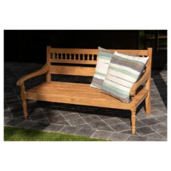 Exotan 2-Zits Tuinbankje Java - Teak - Naturel - 85x150x79 -Geselecteerde Tuinmeubelwinkel 1000089025 0102