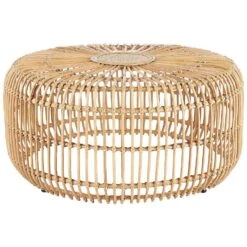 Beliani Salontafel RANDAZZO - Beige Rotan