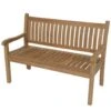 Teak Tuinbank Gebogen - Hout - Bruin -Geselecteerde Tuinmeubelwinkel 1000091505