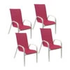 Happy Garden Buitenstoelen MARBELLA - Roze - Aluminium -Geselecteerde Tuinmeubelwinkel 1000092284
