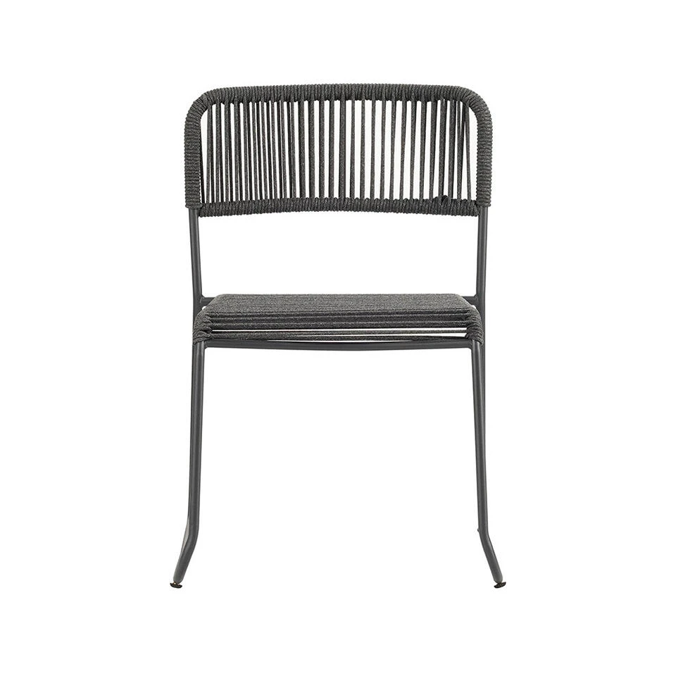 Dining Tuinstoel Lester Touw Grijs - 56x51x75 Cm - Touw - Grijs 5 Dining Tuinstoel Lester Touw Grijs - 56x51x75 Cm - Touw - Grijs - Afbeelding 3