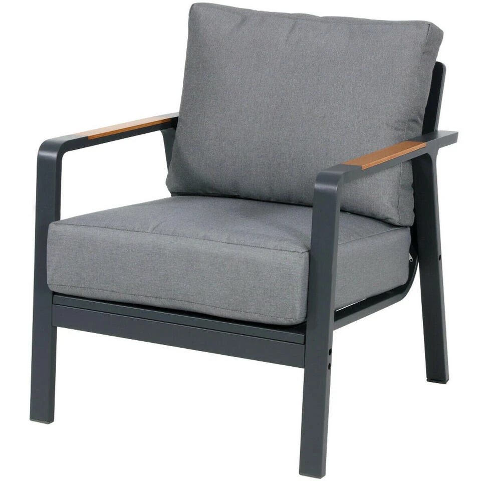 Loungestoel Mai Tai - Stof - Grijs 3 Loungestoel Mai Tai - Stof - Grijs