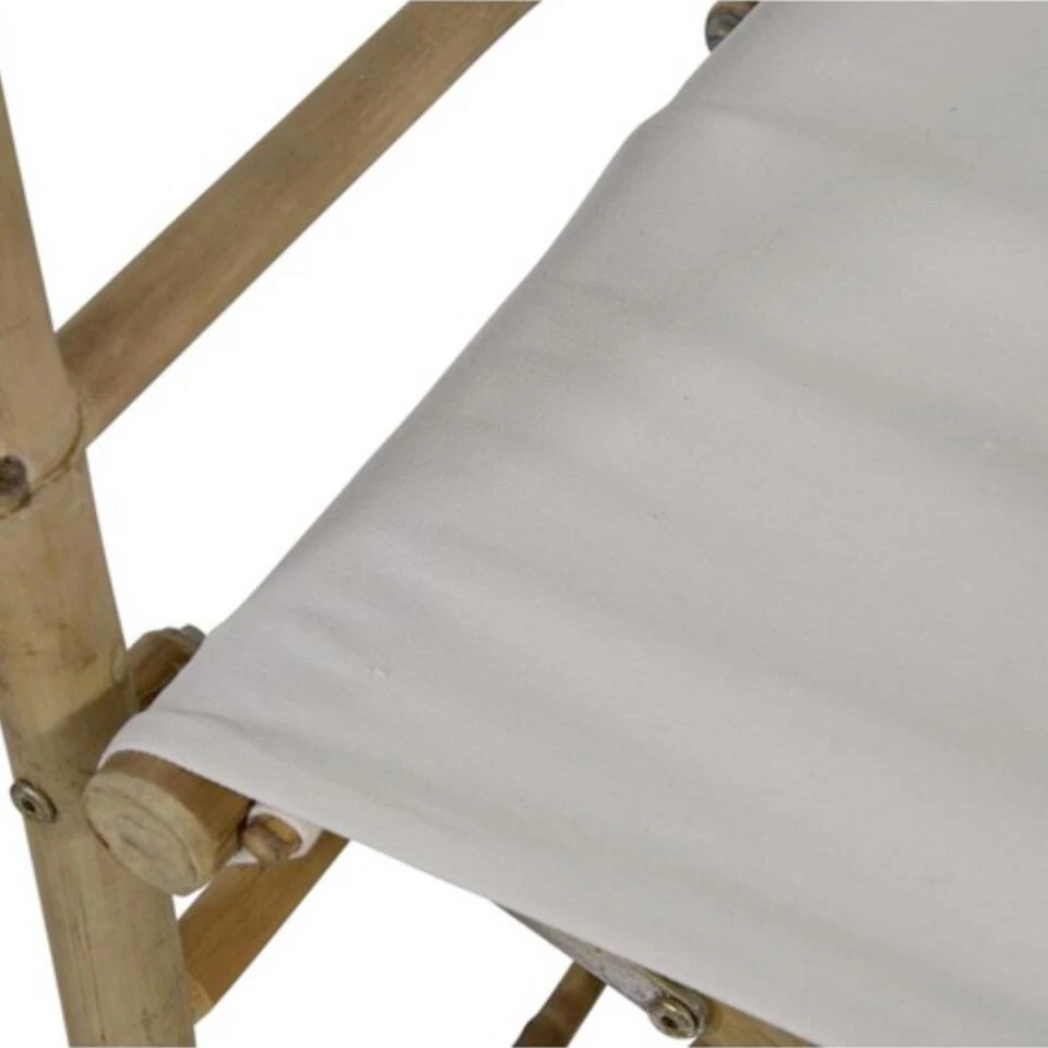 Levi Bamboe Regisseursstoel - Stof - Bruin 4 Levi Bamboe Regisseursstoel - Stof - Bruin - Afbeelding 2