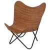 Billy Vlinderstoel Cognac - Leder - Bruin -Geselecteerde Tuinmeubelwinkel 1000094348