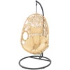 Flower Hangstoel Naturel - Wicker - Bruin -Geselecteerde Tuinmeubelwinkel 1000094365